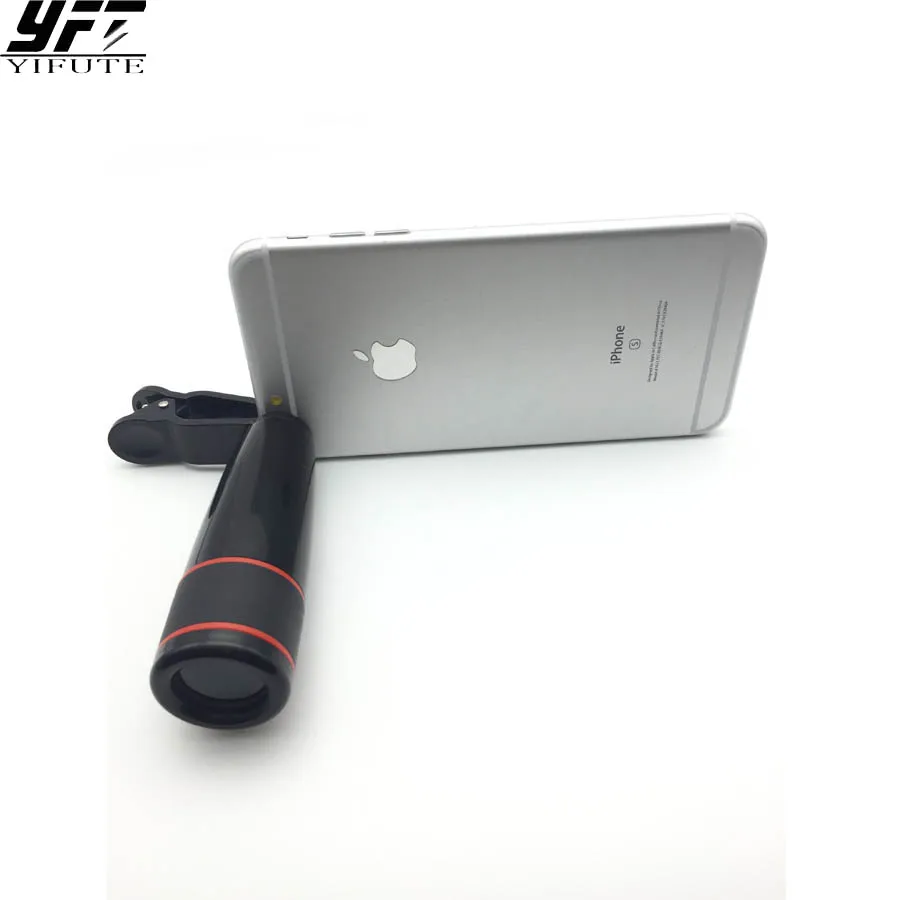 YIFUTE для iPhone samsung huawei Mobile 12x телеобъектив зум телефон объектив телескоп камера клип