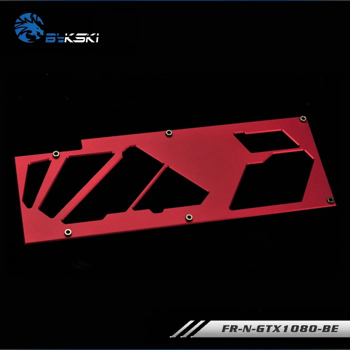 Задняя панель графической карты Bykski для NVIDIA TITANX GTX1080 1070 красный серебристый синий
