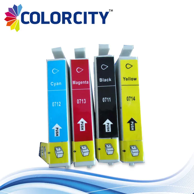 T0711 чернильный картридж 0711 0714 для Epson Stylus D78 D92 D120 DX4000 DX4050 DX4400 DX4450 DX5000 SX210 SX215 SX100 SX200