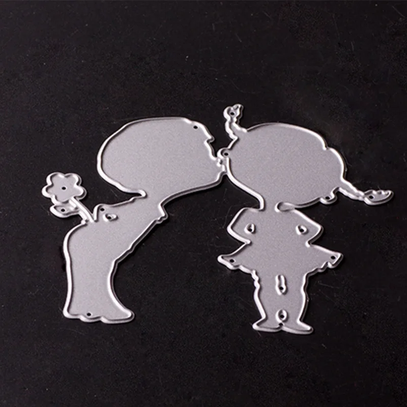 Маленькие девочки мальчик металлические стальные трафареты для пресс формы DIY