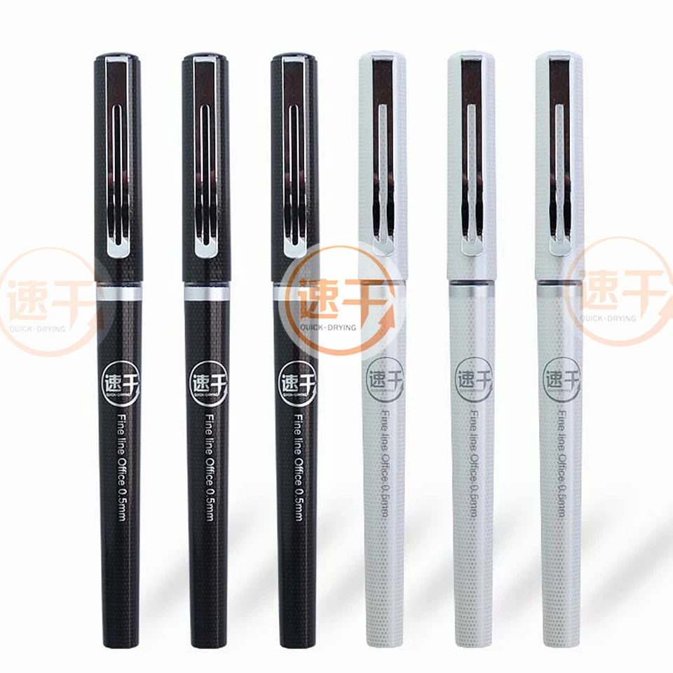 Ручка гелевая быстросохнущая с кончиком 2018 мм черная и синяя 2 шт./лот|Гелевые