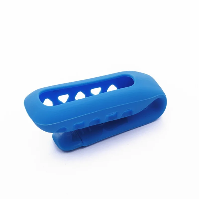 Blue Силиконовый резиновый держатель, Сменный Чехол, зажим для ремня, Чехол Для Fitbit One Smart Band, фитнес-трекер - Цвет: Blue