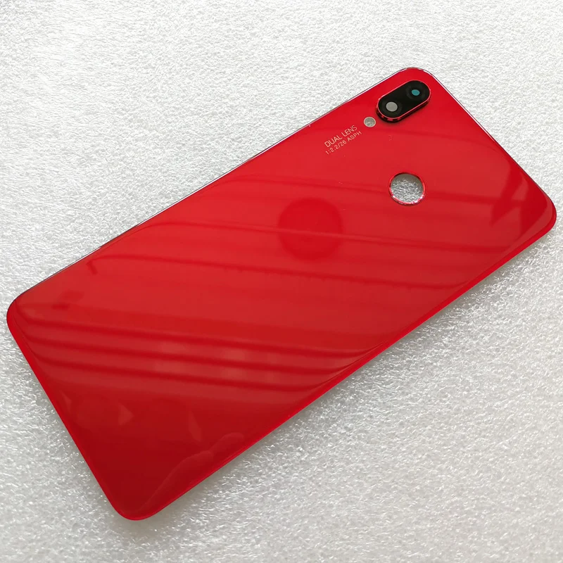 Оригинальная 3D стеклянная задняя крышка для huawei nova 3I nova 3i запасные части задняя крышка батарейного отсека Корпус+ крышка вспышки+ объектив камеры
