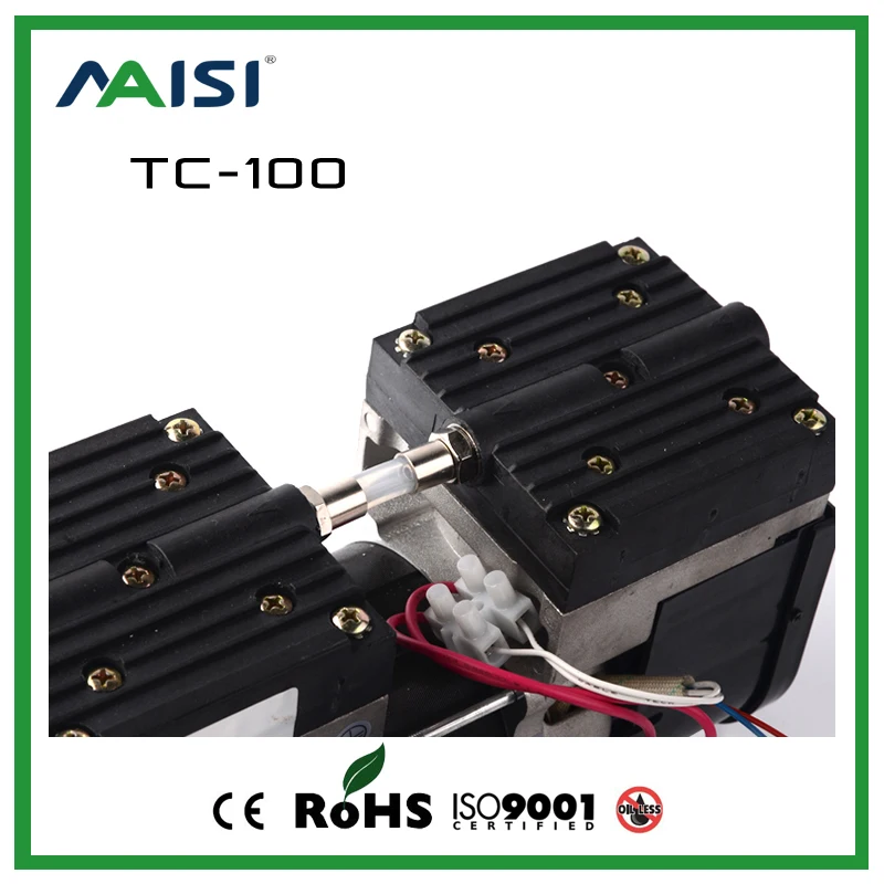110 V/220 V микро мембранный насос 60HZ AC безмасляный воздушный насос 24 л/мин с двумя головками высокого давления стоматологический воздушный насос для стерилизатора TC-100