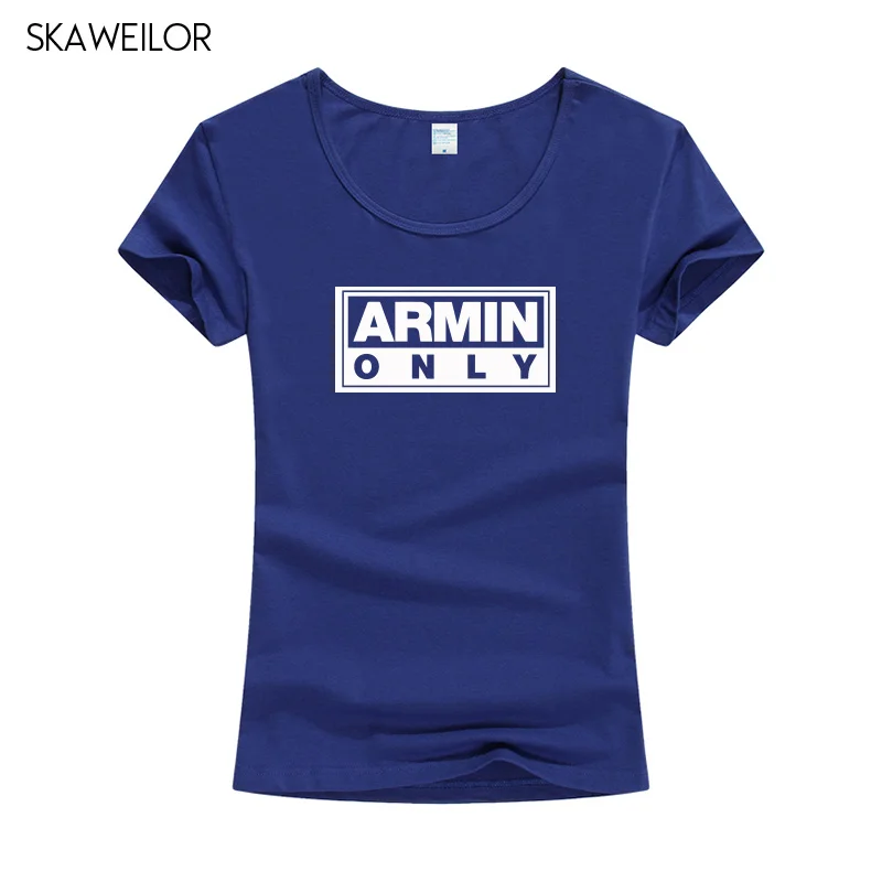 Женская футболка с принтом Armin Van Buuren летняя хлопковая коротким рукавом