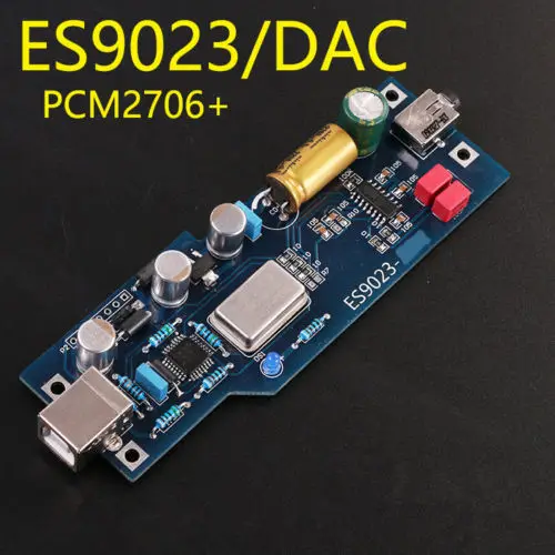 PCM2706 ES9023 24bit HIFI уровень аудио DAC звуковая карта декодер готовая продукция с OTG|audio