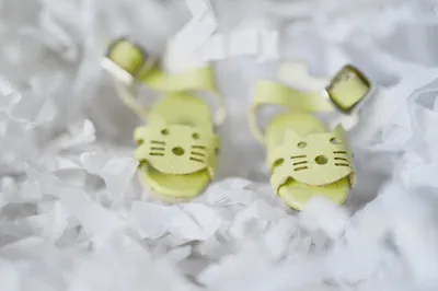 Зеленый Obitsu11 OB11 кукла обувь cat сандалии обувь подходит для OB11 cu-пош 1/12 BJD куклы аксессуары куклы обувь - Цвет: Зеленый