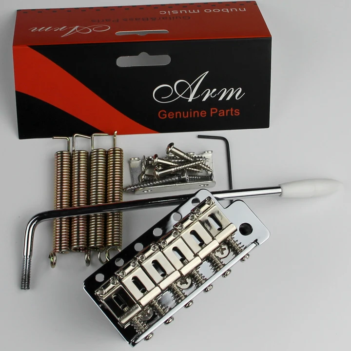 

Single silver electric guitar shake the bridge Thicken the base BS113