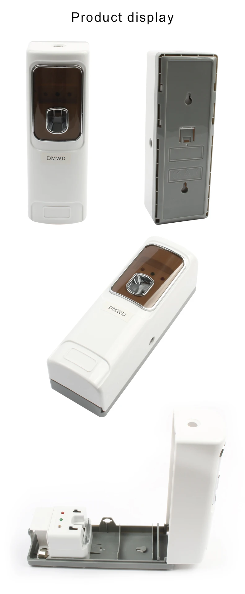 DMWD Automatic Air Freshener Light Sensor Regular Perfume Sprayer Machine Hotel Home Toilet Aerosol Fragrance Dispenser Diffuser