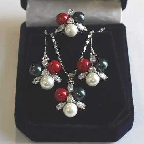 Прекрасный женская Свадебные Украшения Новый Дизайн 8 мм Белый/Розовый Оболочки