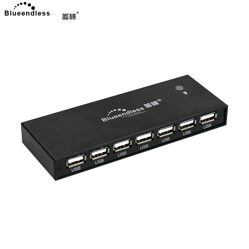 Blueendless Бесплатная доставка 2 0 Usb A Алюминий 7 Порты и разъёмы удлинитель