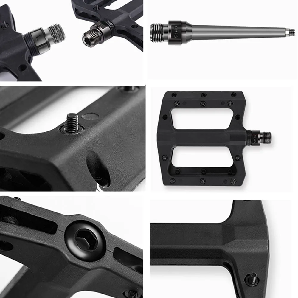 1 пара велосипедных педалей портативные горные нейлоновые педали с подшипником