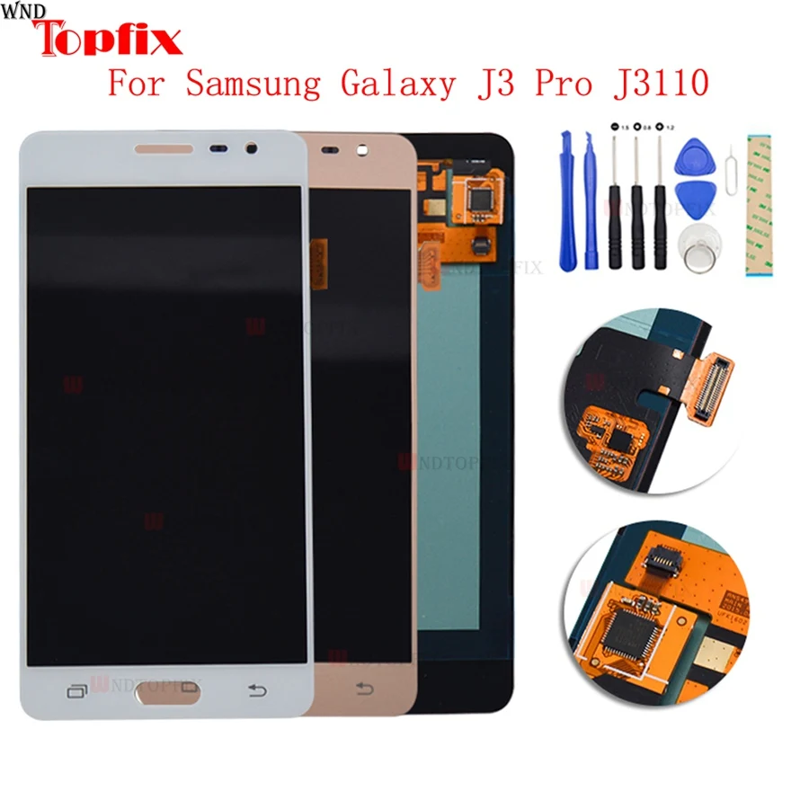 TFT LCD для Samsung Galaxy J3 Pro J3P J3110 ЖК дисплей сенсорный экран дигитайзер сборка запасные