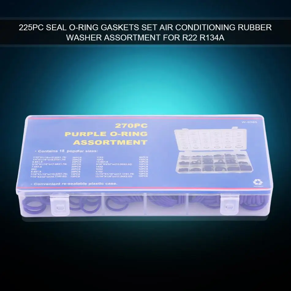 270 шт. Ассорти компрессор автомобильного кондиционера уплотнительных колец
