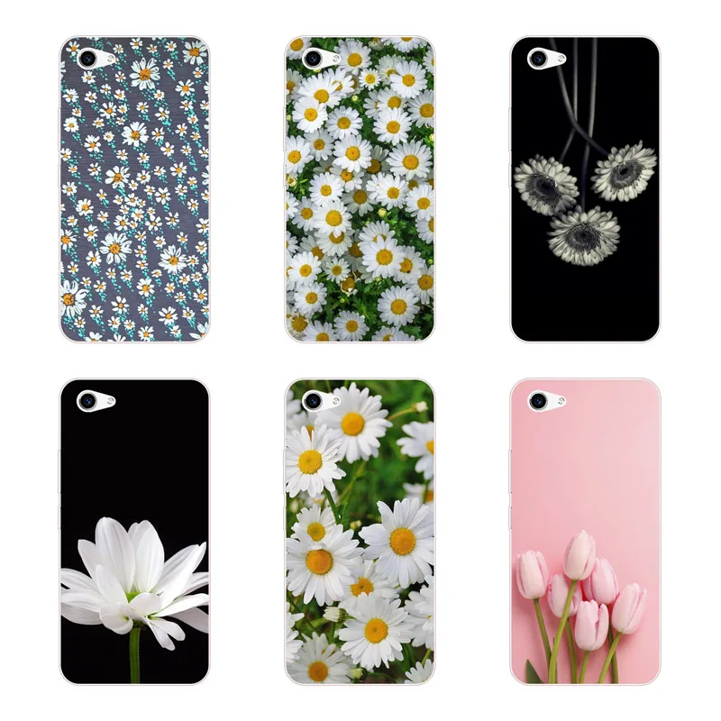 for vivo y81 Case Silicon flowers Painting Soft TPU Back Cover Protect Phone cases shell |