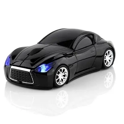 Черный 10 шт./лот, оптическая Спортивная Автомобильная мышь, usb управление, игровые мыши, беспроводная мышь, опт, 5 цветов, спортивная машина Infiniti, высокое качество - Цвет: Черный