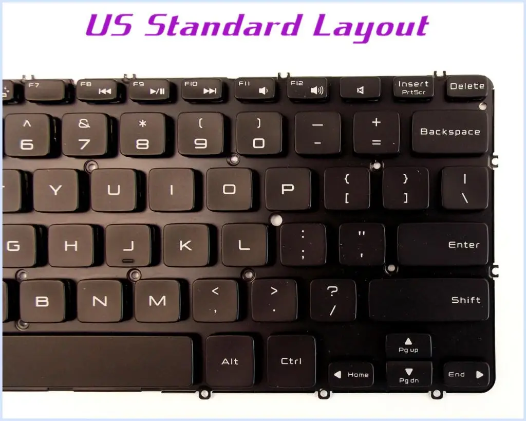 Новая раскладная клавиатура US для ноутбука Dell XPS 12 (9Q23) (9Q33) (9333) (9Q34) черная