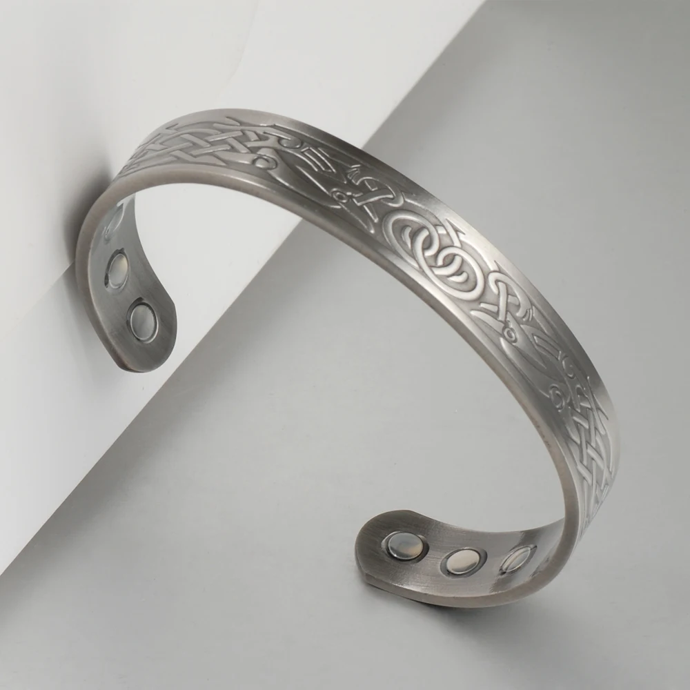 Набор ювелирных изделий Wollet из чистой магнитной меди браслет кольцо для мужчин и