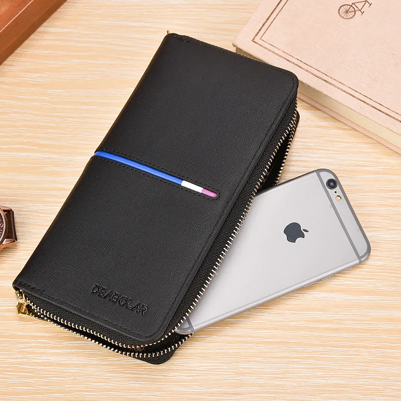 2020 роскошный мужской кожаный кошелек клатч кошельки Удобные сумки бизнес Carteras