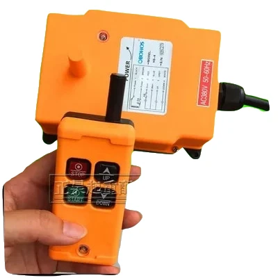 

OHOBOS HS-4 DC12V AC220V Single Speed 1 Transmitter+1 Receiver Hoist Crane Industrial Wireless Remote Control button Switch
