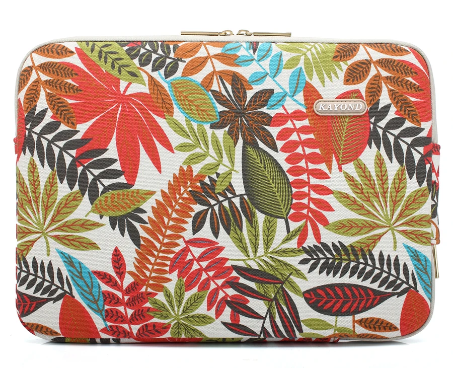 Waterproof Canvas Printing Women Men Sleeve Laptop Bag For Macbook Air 13 Pro 11 12 14 15 Case For Xiaomi Asus Lenovo Cover