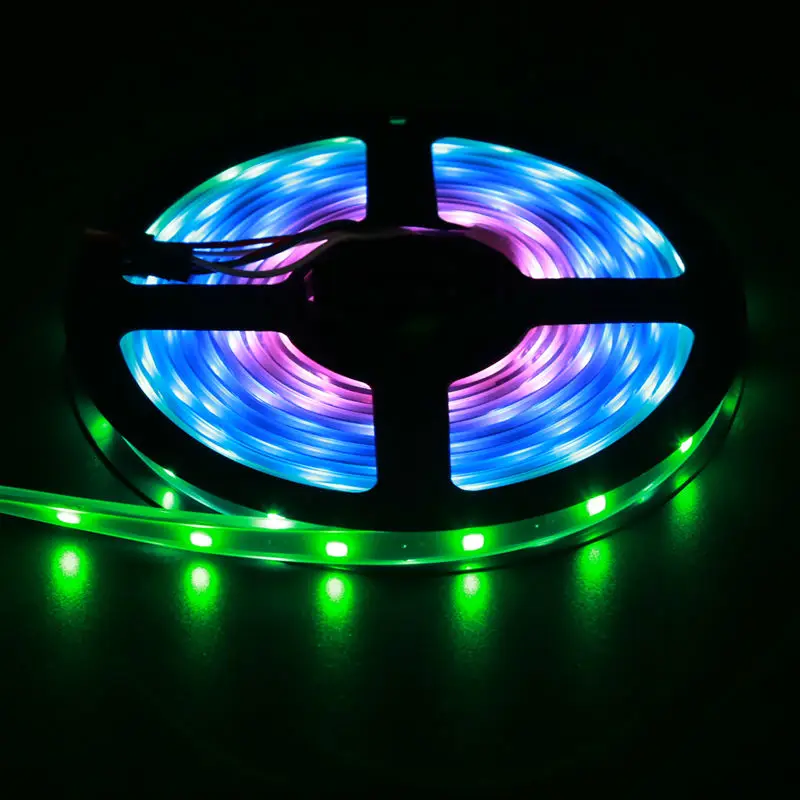 5 м/рулон 30 светодиодный s/м пикс./м WS2812B полосы 5050 WS2812 Цифровой пикселей RGB ТВ лента