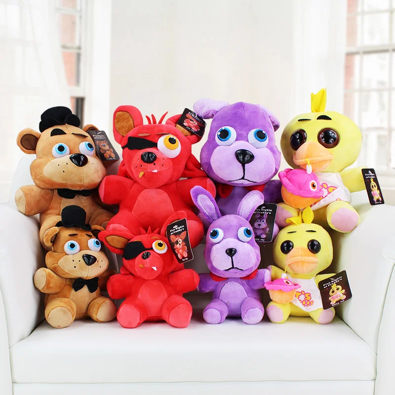 2 Размеры Fazbear Медведь лисица Бонни и Чика плюшевые игрушки 20 см 30 см|bonny plush toy|toy