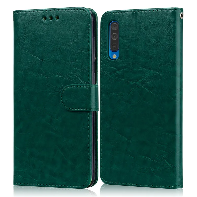 Dark Green Для samsung Galaxy A50 чехол силиконовый Чехол кожаный флип-чехол для телефона для samsung A50 50 A505 A505F SM-A505F Galaxy A50 чехол - Цвет: Dark Green