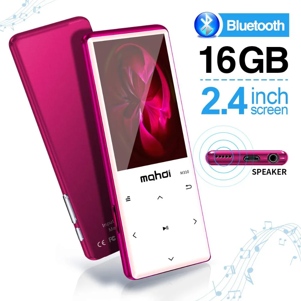 M310 MP3 плеер с Bluetooth 4 2 сенсорные кнопки дюймовым экраном 16 ГБ Портативный без
