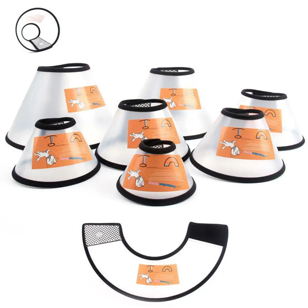 Защитный конусный ошейник Adeeing для домашних собак кошек защита от заживления ран