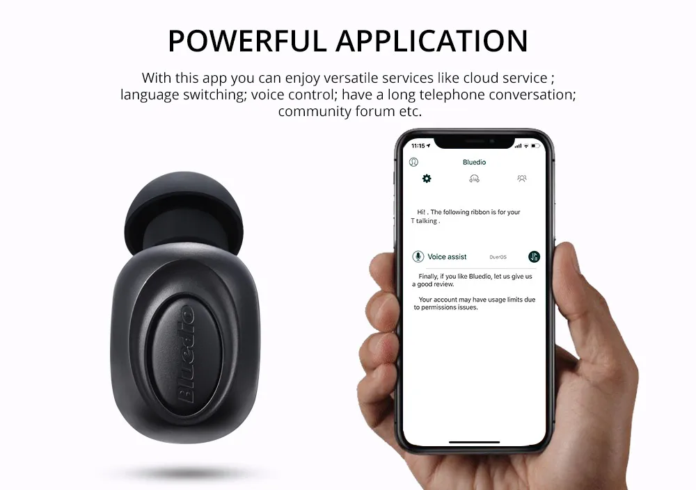 Bluedio T-talking беспроводные наушники Bluetooth наушники для спорта в ухо со встроенным микрофоном с голосовым управлением хороший бас