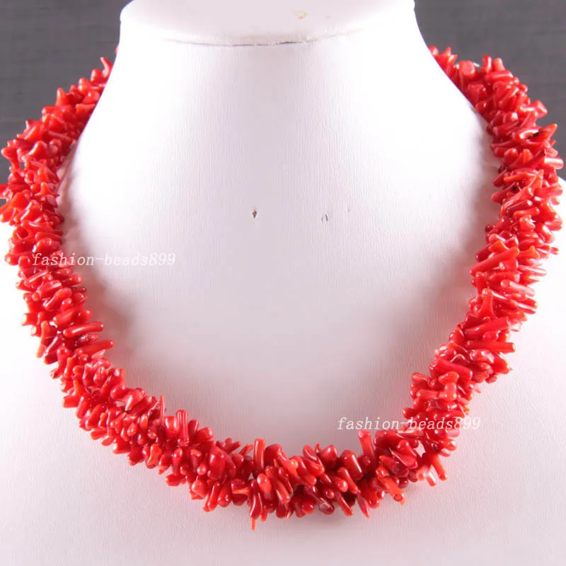 wholesale song Fashion Jewelry Natural Stone Red Sea Coral Beads Weave Necklace Bridal Crystal Women | Украшения и аксессуары