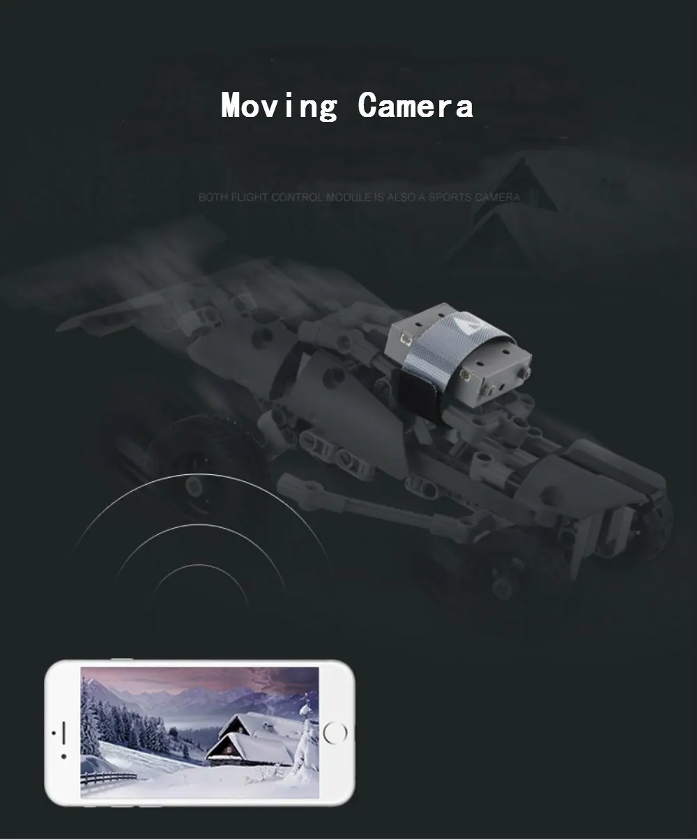 Радиоуправляемый Дрон EBOYU(TM) M3HW FPV Wi Fi блоки сделай сам квадрокоптер с удержанием
