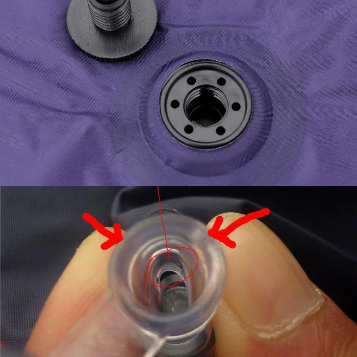 Outdoor camping 1x single sleeping mat mattress pad portable bed with pillow | Спорт и развлечения