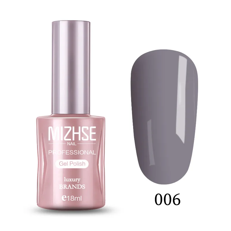 kqs006 MIZHSE 18 мл Гель-лак для ногтей Esmalte Перманентный 36 чистых цветов Гель-лак для ногтей отмачиваемый УФ-Гель-лак для маникюра Дизайн ногтей салон - Цвет: kqs006