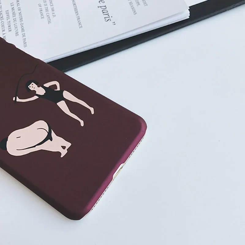 Чехол для iphone 8 7 6s Plus модный забавный сексуальный матовый жесткий из