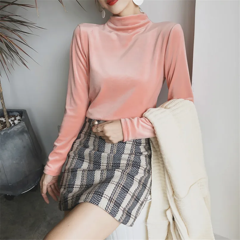 women 2018 new autumn winter fashion Hoodies &amp Sweatshirts casual pullover tunic tops clothing office lady pink | Женская одежда