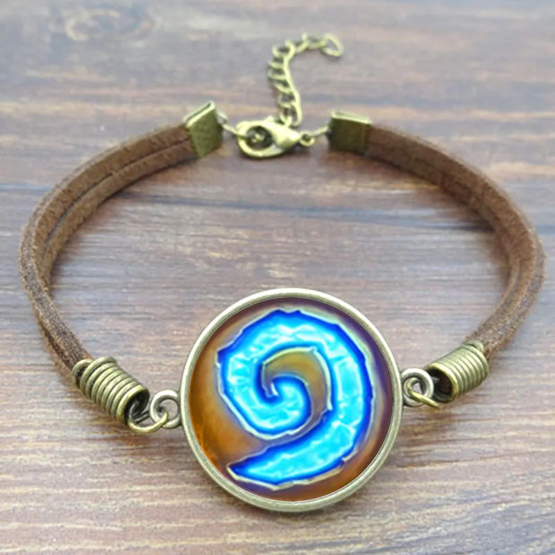 Модные уникальные браслеты и WoW World of Warcraft Hearthstone винтажные коричневые веревочные