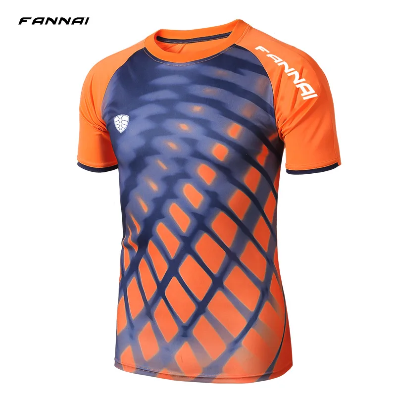 Men's Fitness Jersey Running T-Shirts Short Sleeve Breathable Quick Dry Basketball Soccer Training Crossfit Shirt Gym Tops Tees | Спорт и