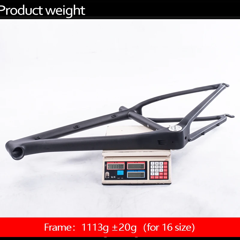 

2020 BXT 26er MTB frame 14inch 3K matte/glossy ultralight children Mountain bicycle frame 26 kids frame + headset+clamp+BB92