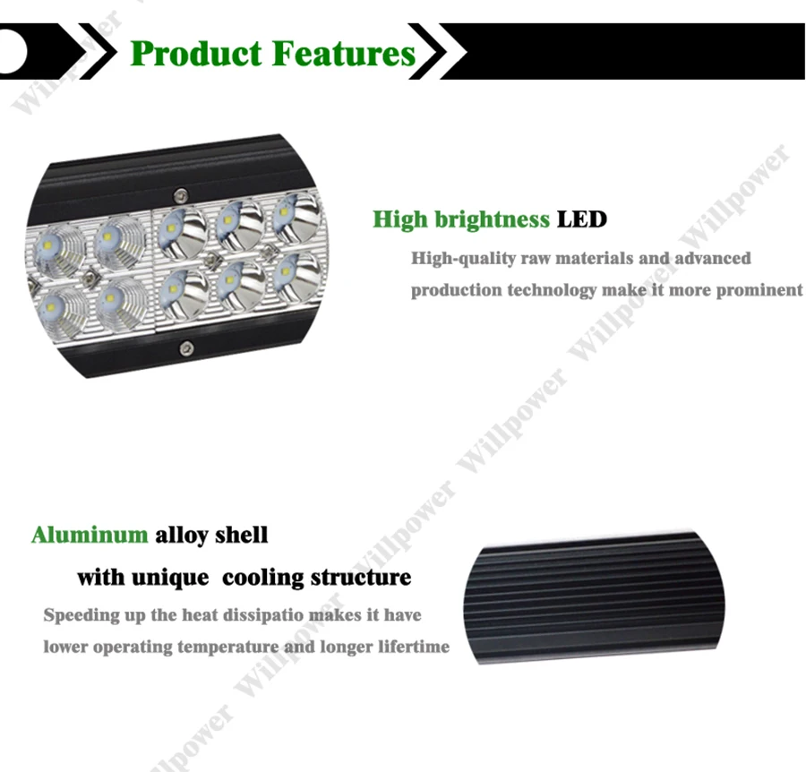 Auxtings LED авто 20 дюймов 126 Вт двойной ряд IP67 водонепроницаемый CE RoHS комбинированный