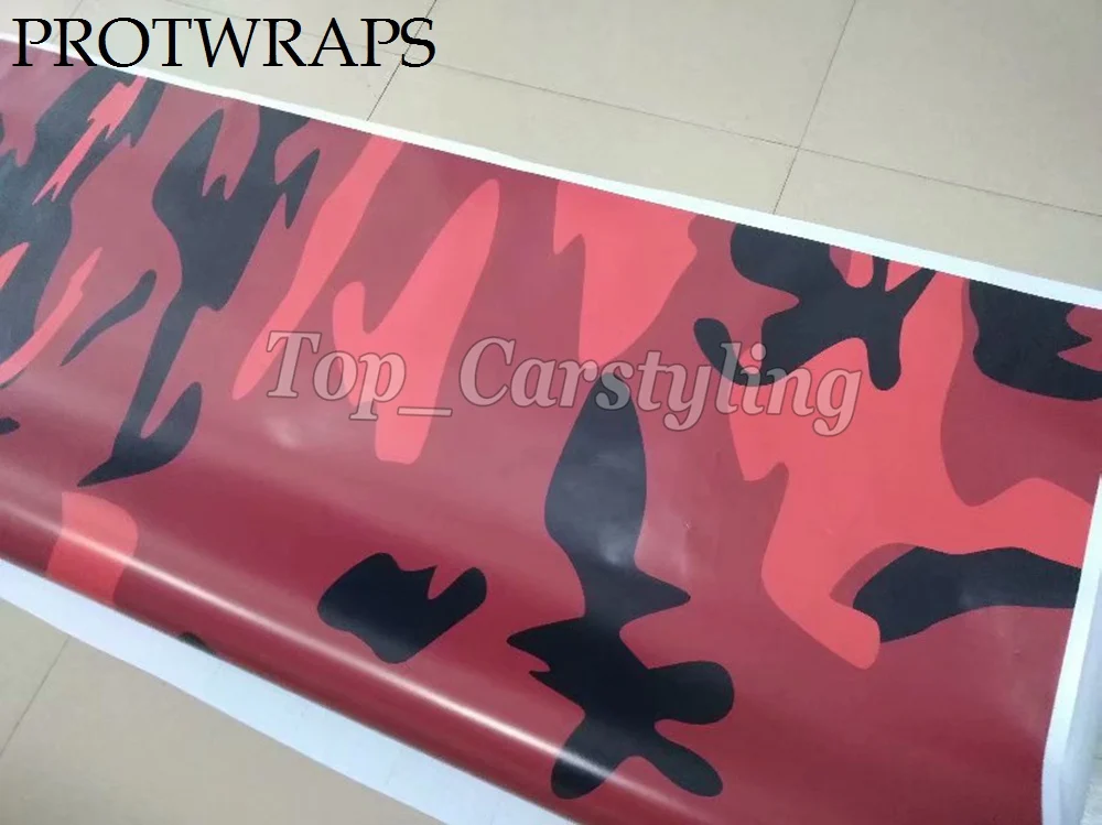 PROTWRAPS большой окрашенный красный снежный камуфляж фотофольга размер 1 52X1 0 м/20 м/30