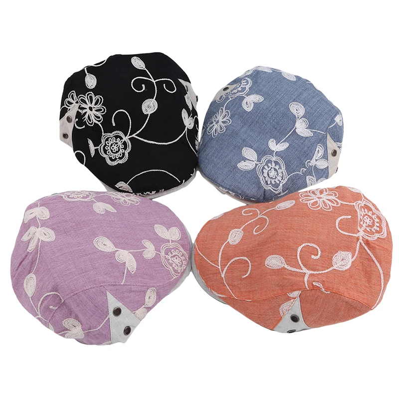Кепка женская с цветочным принтом модный Повседневный хлопковый берет для