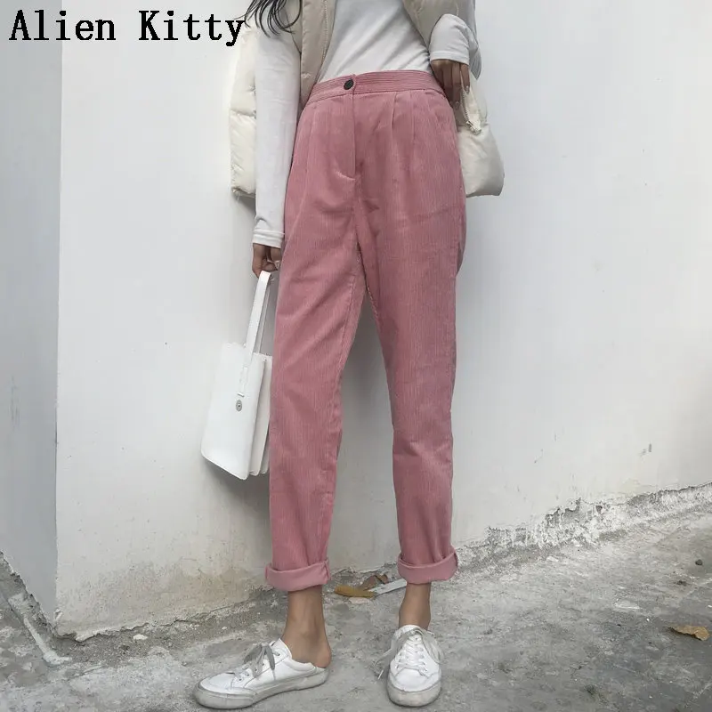 Alien Kitty повседневные брюки-дудочки женские 2019 эластичные брюки с высокой талией