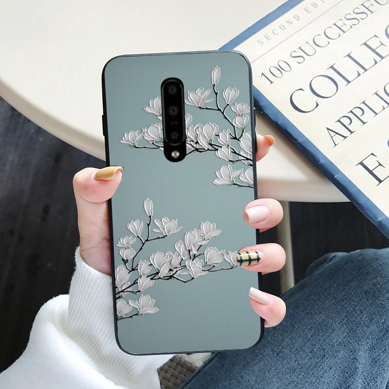 Роскошный мягкий силиконовый чехол для Oneplus 3 3T 1 + 5 5T One plus 6 T 3D из рельефной ткани с