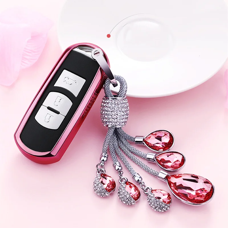 ТПУ чехол для дистанционного ключа Fob сумка оболочка Mazda 2 3 5 6 Cx3 Cx 4 7 Mx5 2009 2010 2013 2014