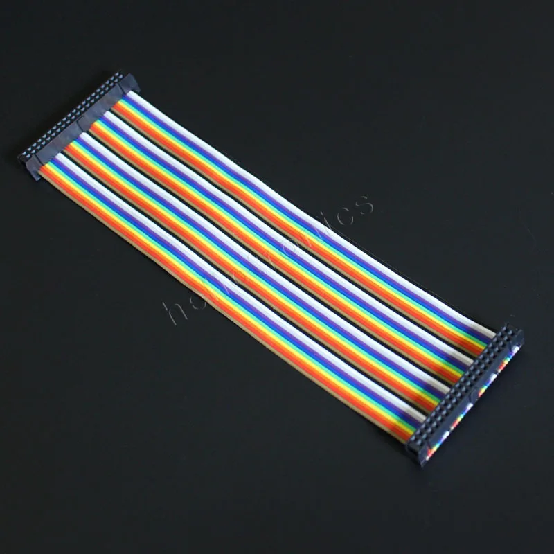 Оптовая продажа 100 шт./лот 20 см 40 контактов Raspberry Pi Модель A +/B +/Pi 2/Pi 3 плоский