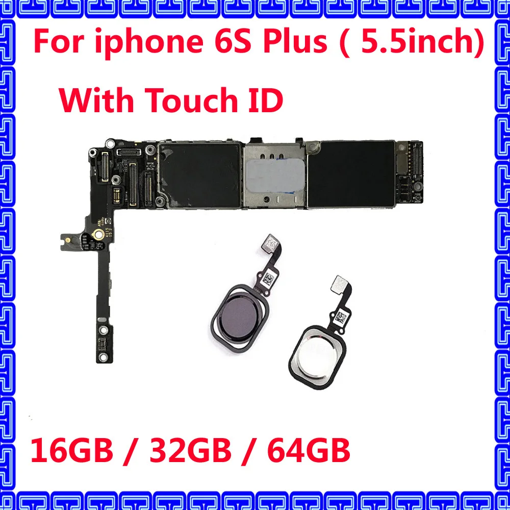 16 Гб/64 Гб/128 ГБ Хорошая рабочая материнская плата с/без Touch ID для iphone 6S Plus