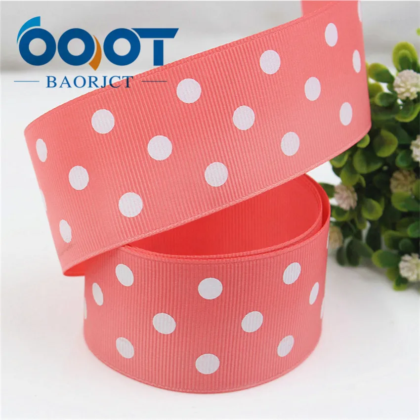10 OOOT BAORJCT 176181 38 мм 10 ярдов/лот ленты в горошек термопереводные печатные корсажные Свадебные аксессуары ручной работы материал - Цвет: 10