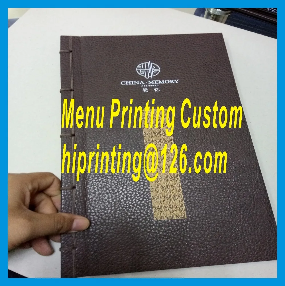 

Factory price hardcover restaurant menu printing services